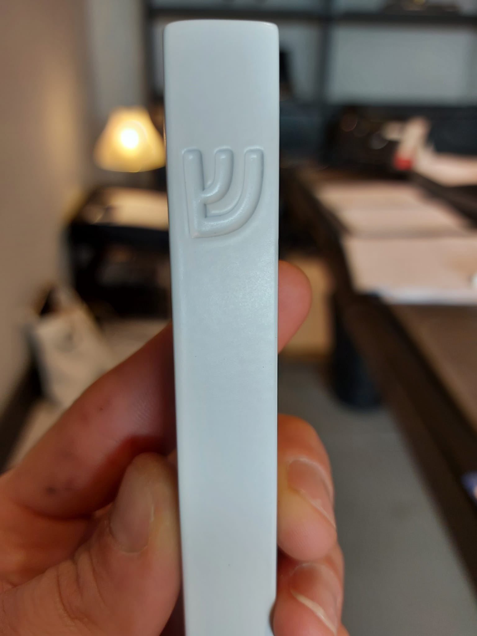 aluminum aircraft mezuzah white