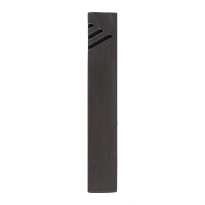 Black Charcoal Modern Minimalist Cement Mezuzah