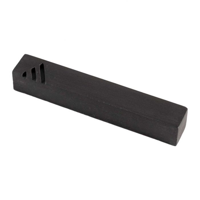 Black Charcoal Modern Minimalist Cement Mezuzah