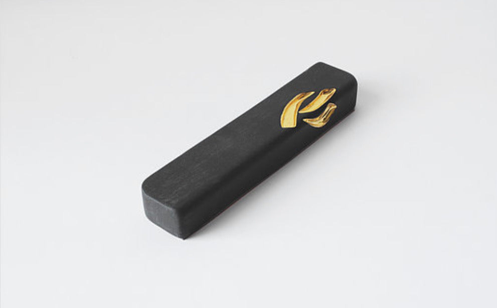 Ceramic Mezuzah with 24K Gold Shin