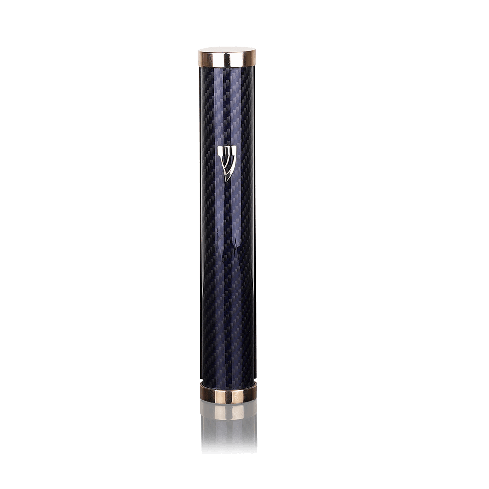 Mezuzah Jerusalem Carbon Blue
