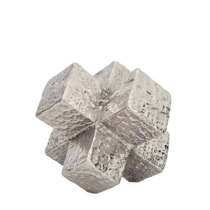 Cubix Aluminum 3D Decor Sculpture
