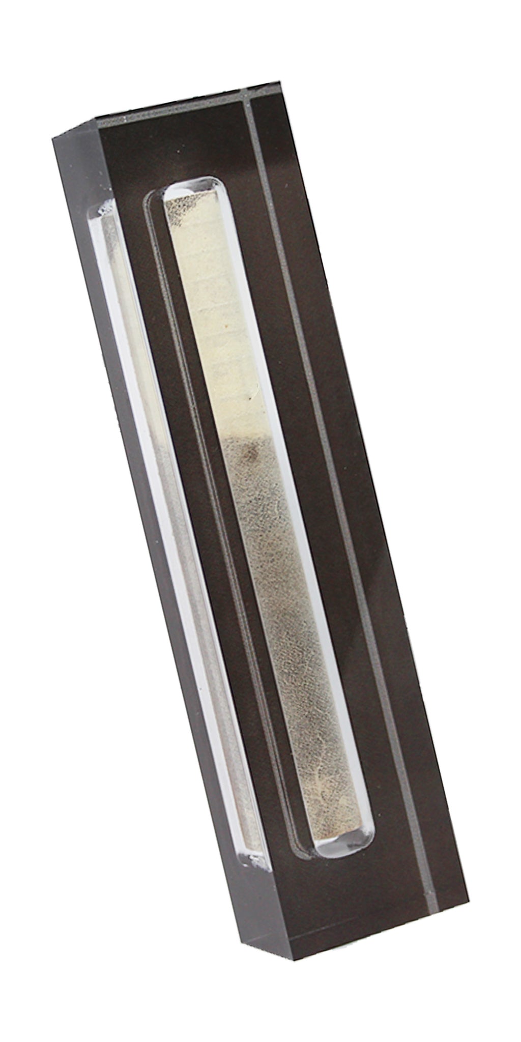 Lucite Mezuzah Charcoal