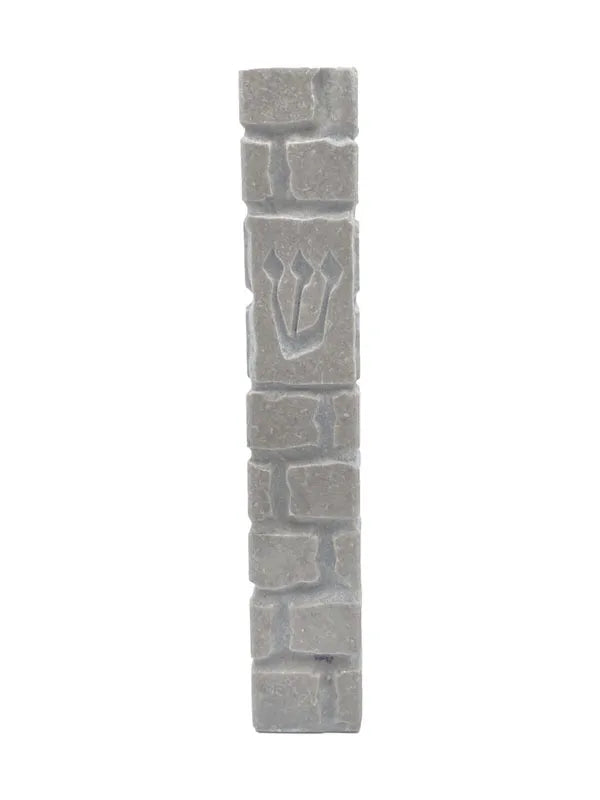 Jerusalem Stone Mezuzah – Gray Squared