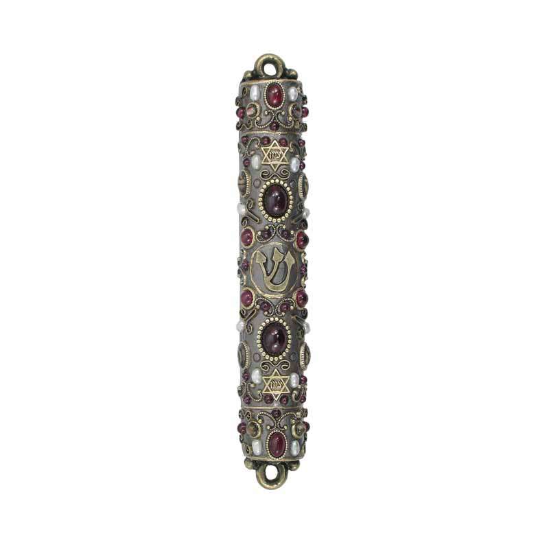 Mezuzah with Garnet
