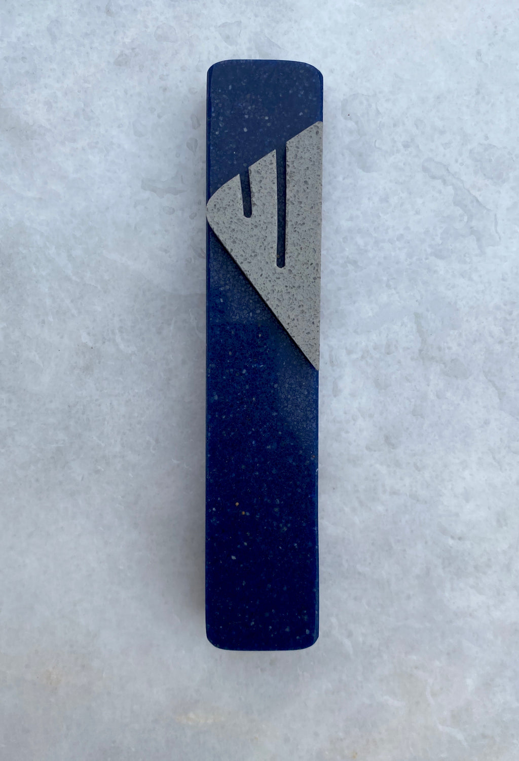 Blue Mezuzah | Urban Grey Shin