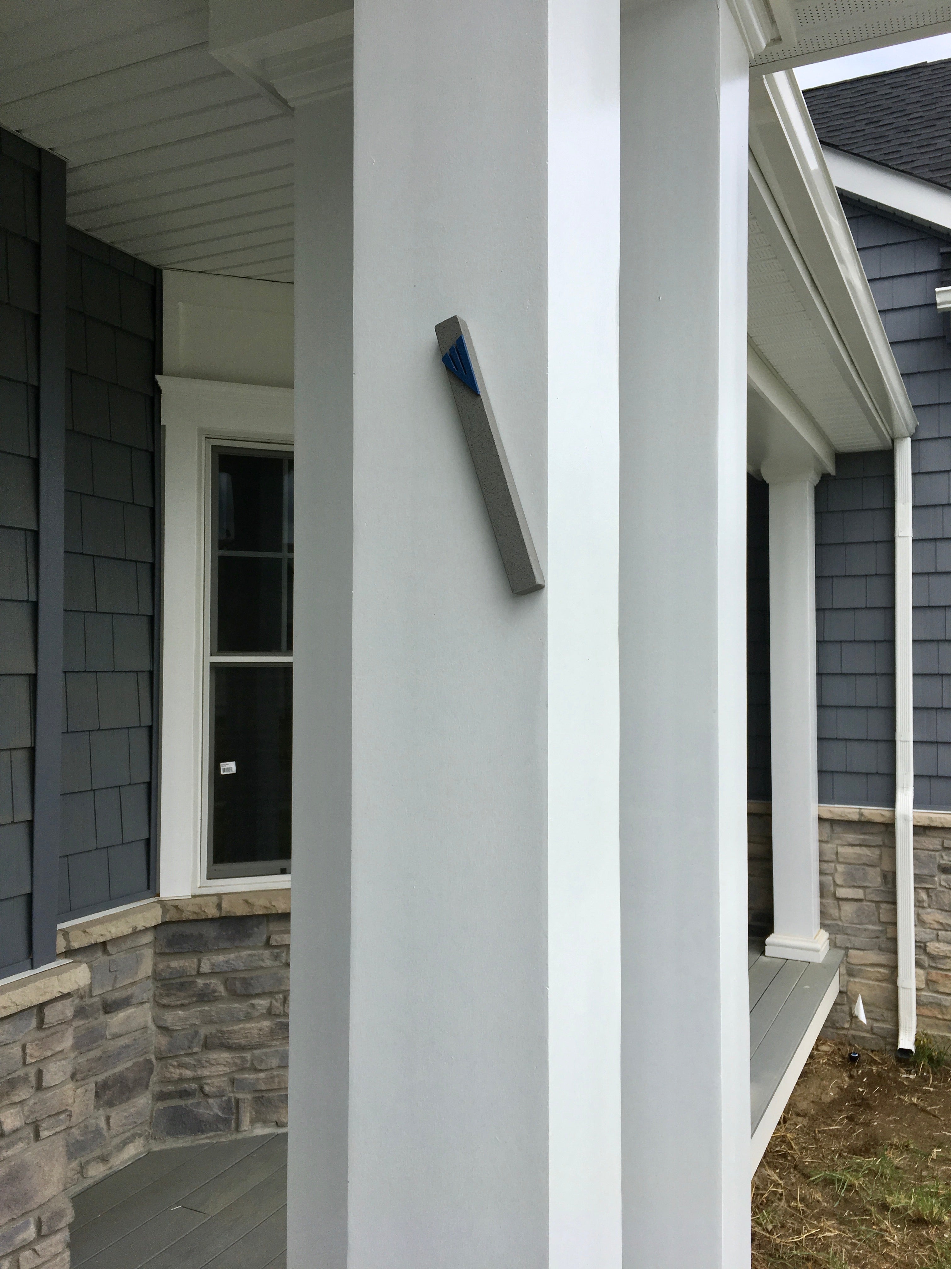 Urban Grey Mezuzah Blue Shin