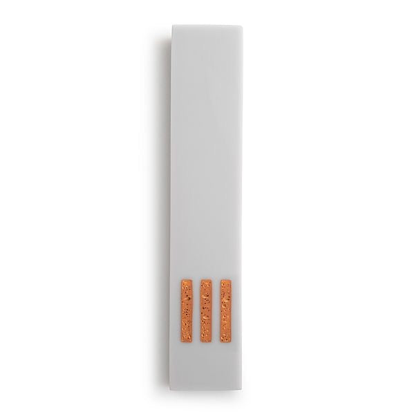 MEZUZAH | Gray Narrow | (ש) Middle - Gold