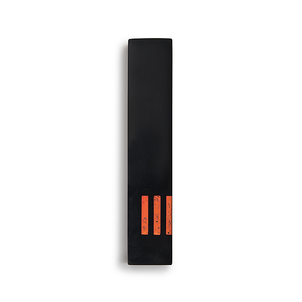 MEZUZAH | Black Narrow | (ש) Side - Orange