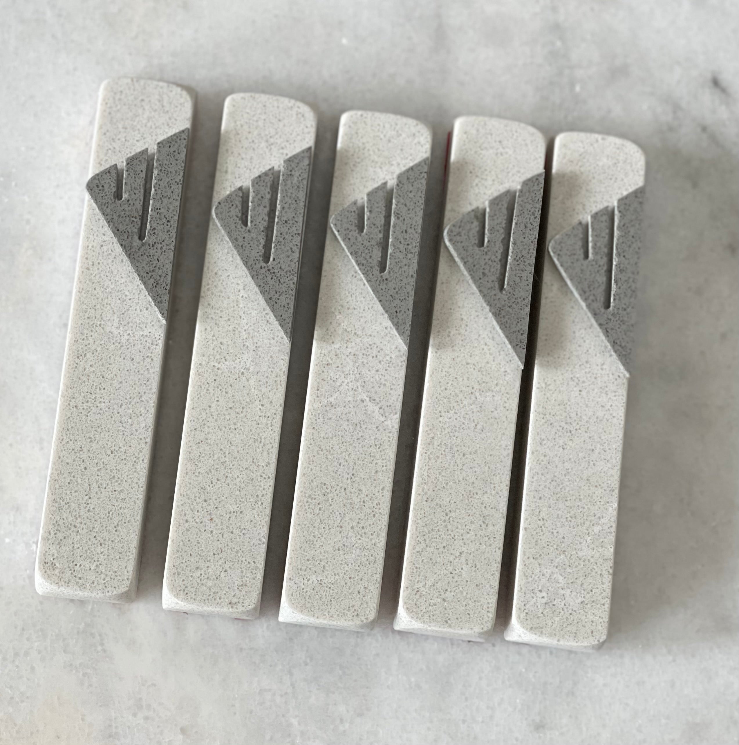 Greige Taupe Mezuzah | Urban Grey Shin
