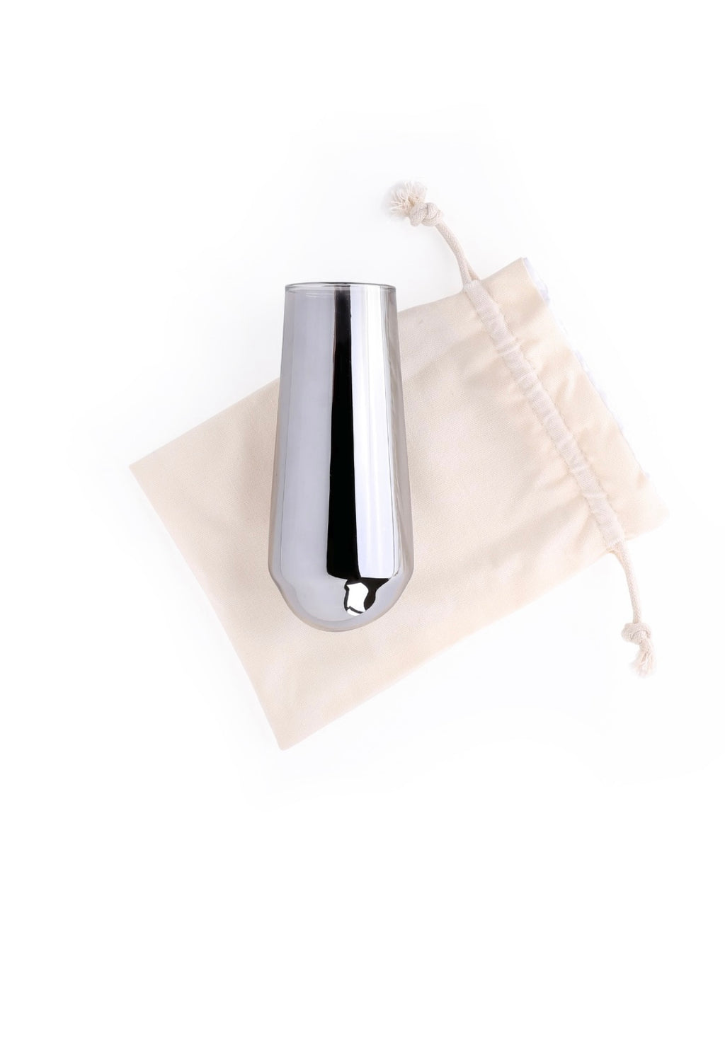 Metallic Grey Modern Wedding Breaking Glass Bag By Project Lev