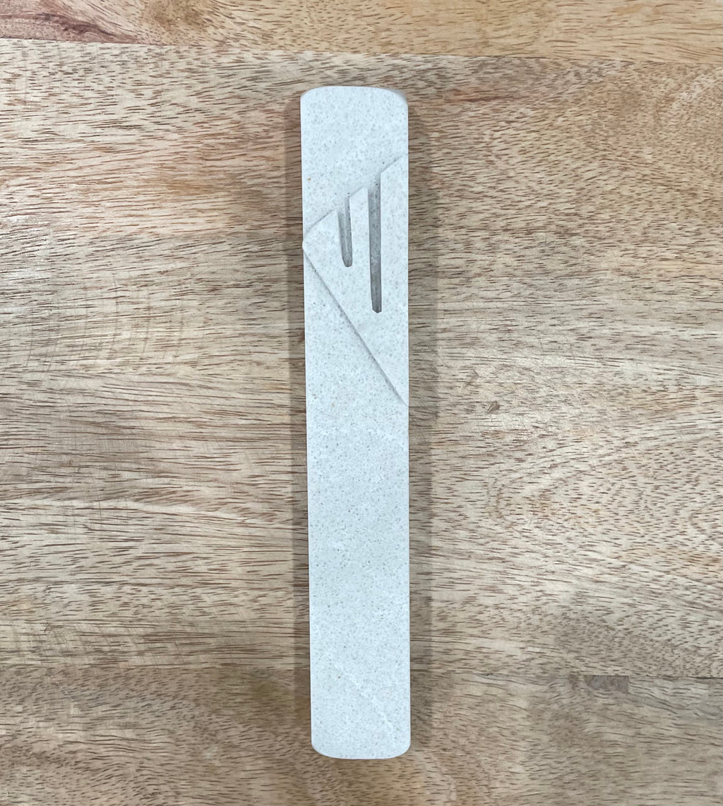 Greige Taupe Mezuzah | Greige Taupe Shin