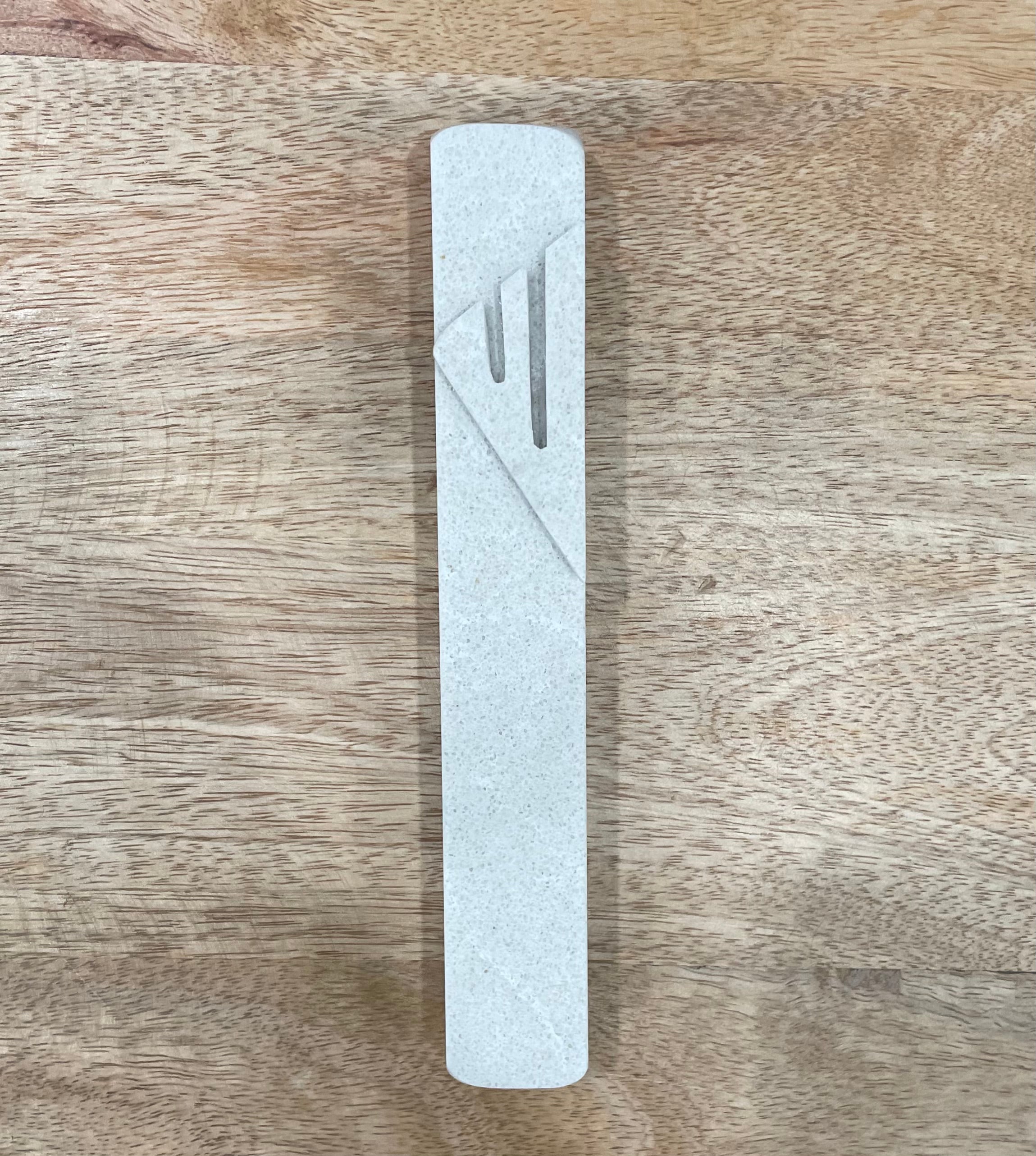 Greige Taupe Mezuzah | Greige Taupe Shin