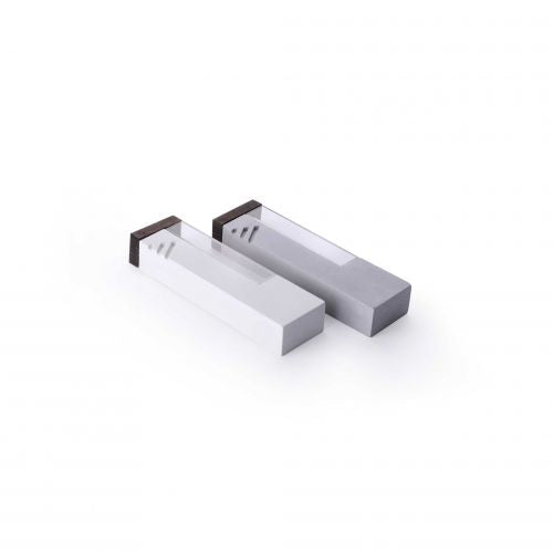 Modern Wedding Breaking Glass & Mezuzah Case Keepsake Kit- Light Grey Mezuzah