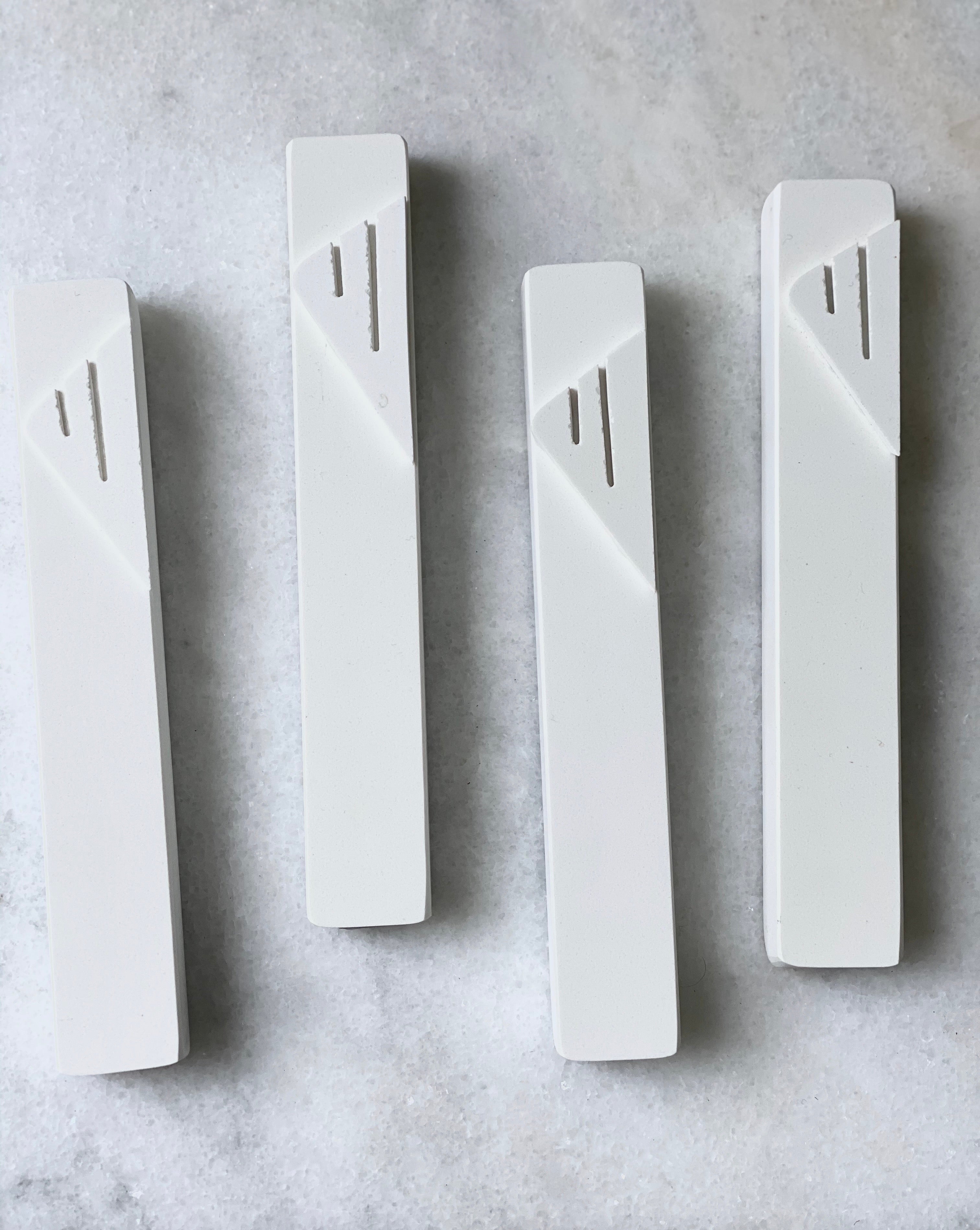 Chalk White Mezuzah | Chalk White shin