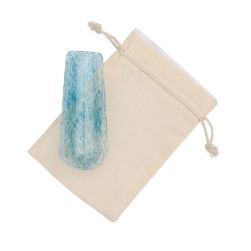 Aqua Blue Modern Wedding Breaking Glass & Bag by Project Lev