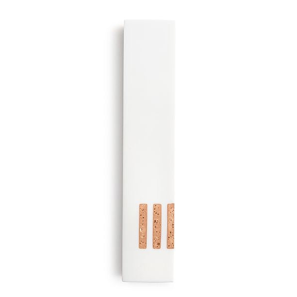 MEZUZAH | White Narrow | (ש) Side - Champagne