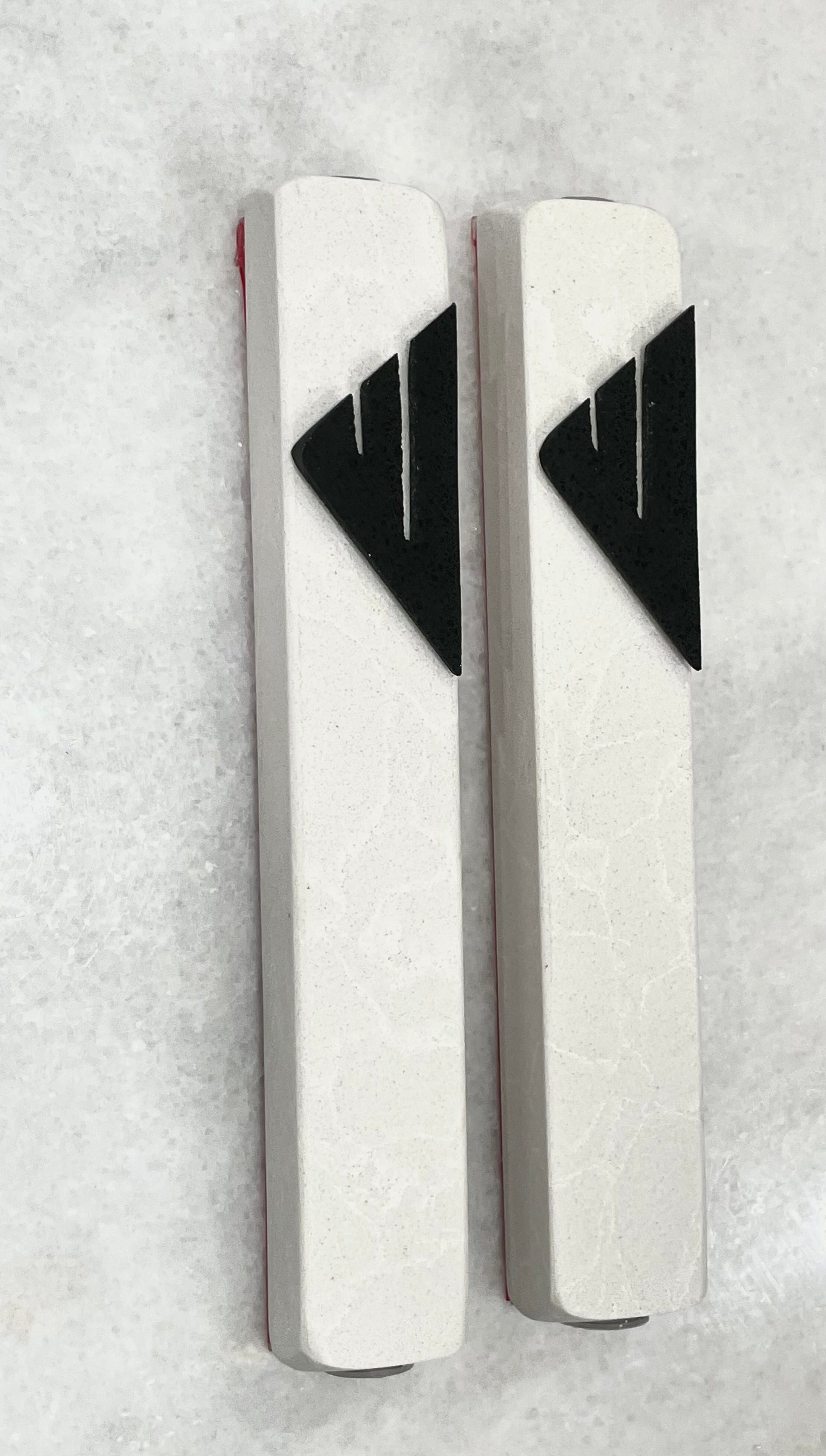 Cream White Mezuzah | Jet Black Shin