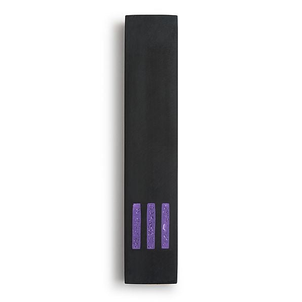 MEZUZAH | Black Narrow | (ש) Middle - Purple