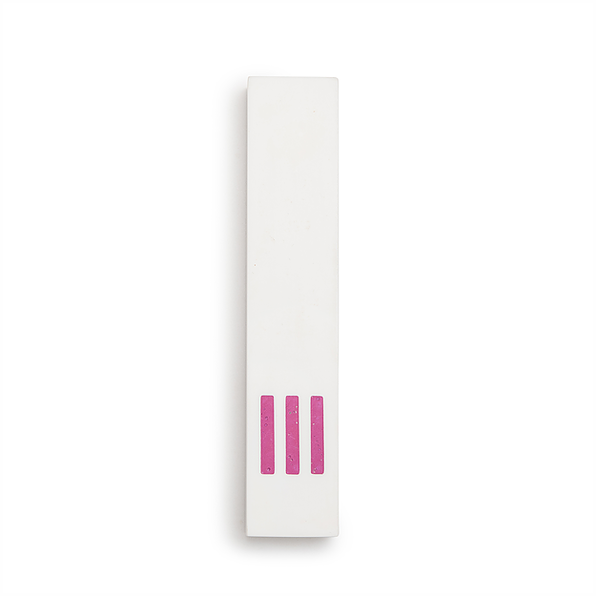 MEZUZAH | White Narrow | (ש) Middle - Pink