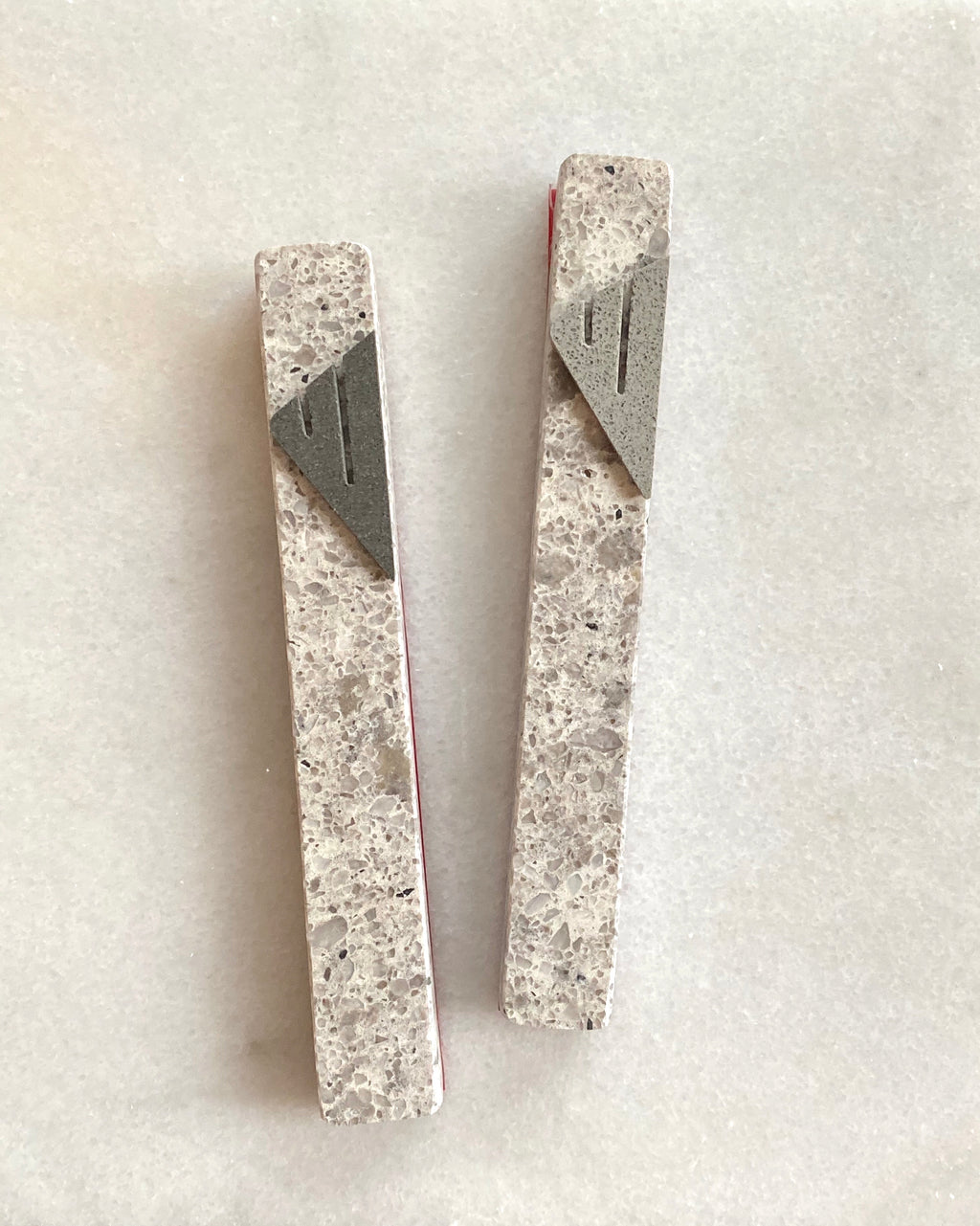 Atlantic Salt Mezuzah Charcoal Shin