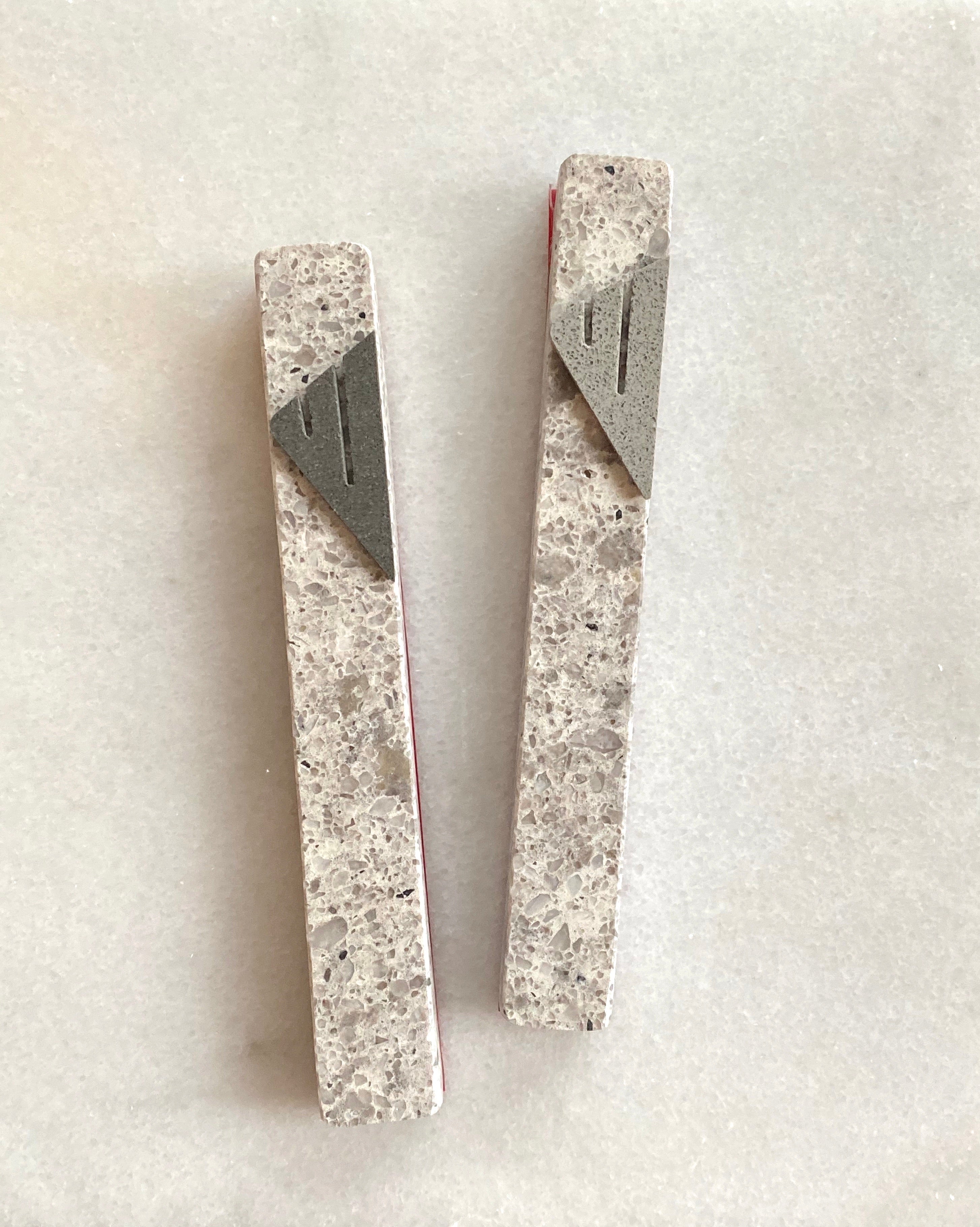 Atlantic Salt Mezuzah Charcoal Shin