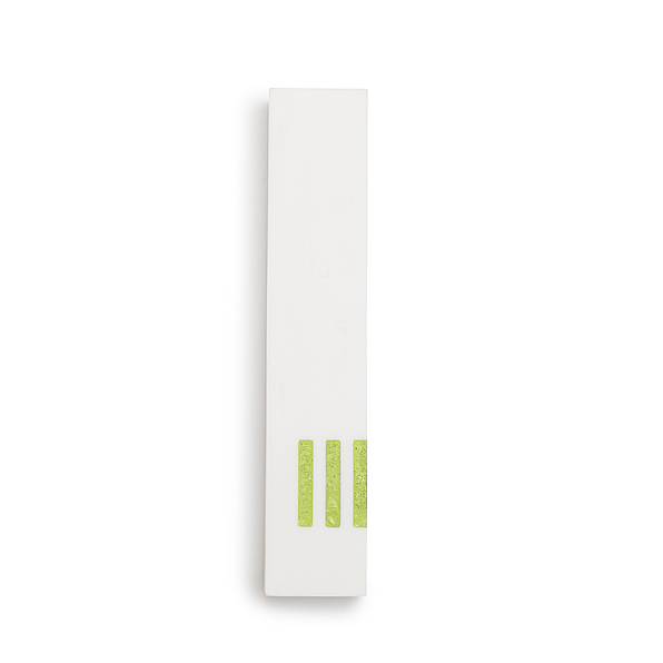MEZUZAH | White Narrow | (ש) Side - Green