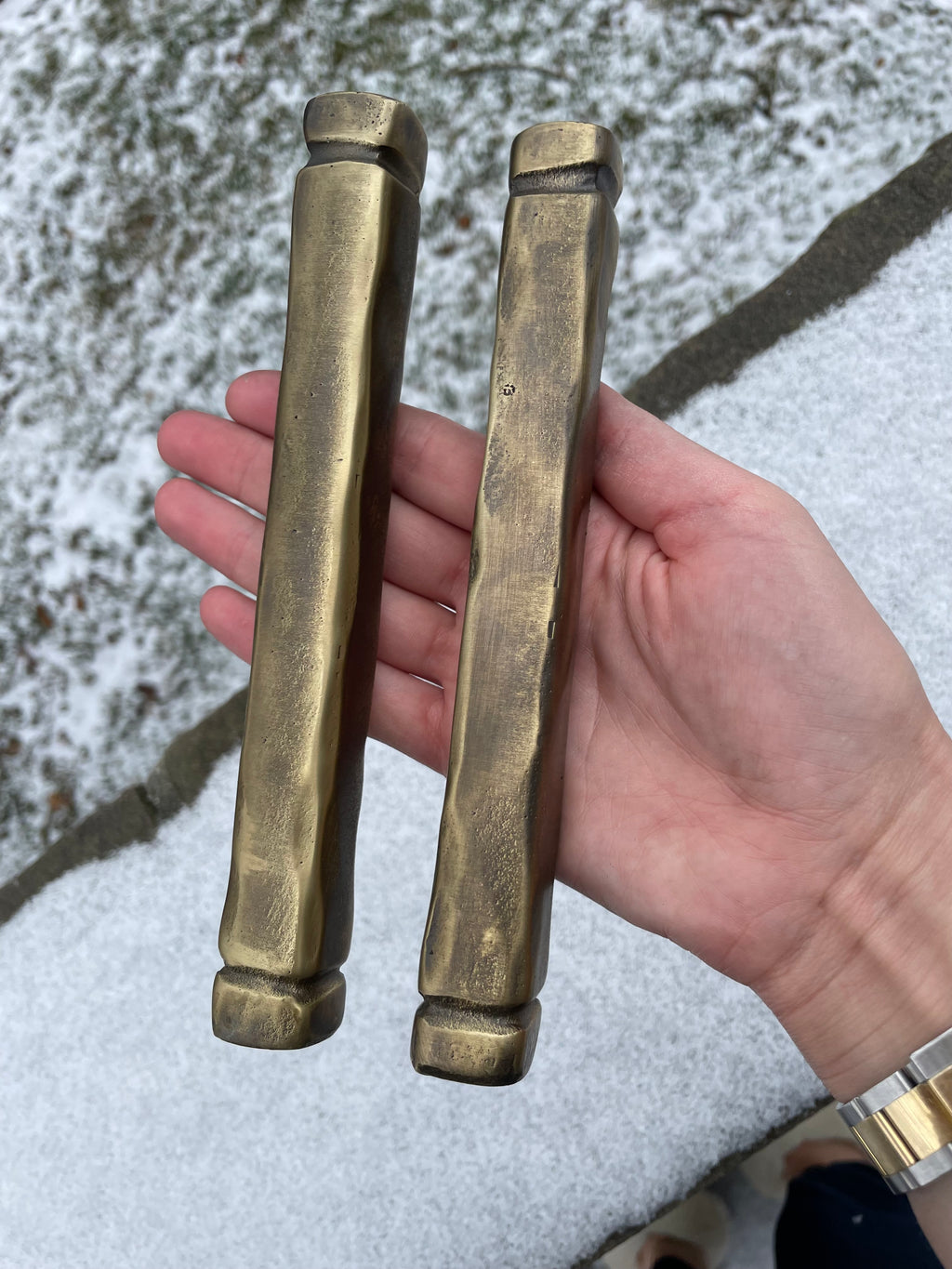 Brass Cast Mezuzah
