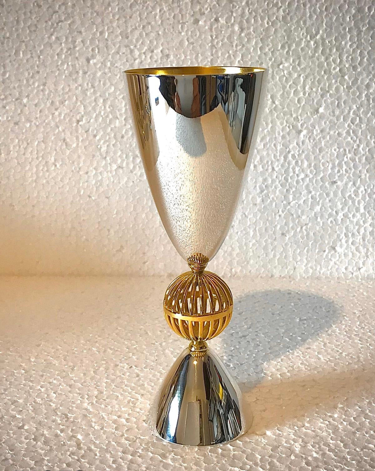 Sterling Silver Kiddush Cup Tapered