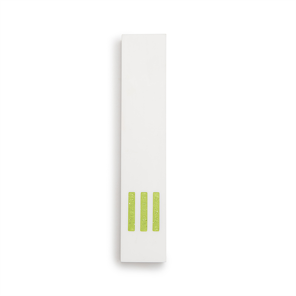 MEZUZAH | White Narrow | (ש) Middle - Green