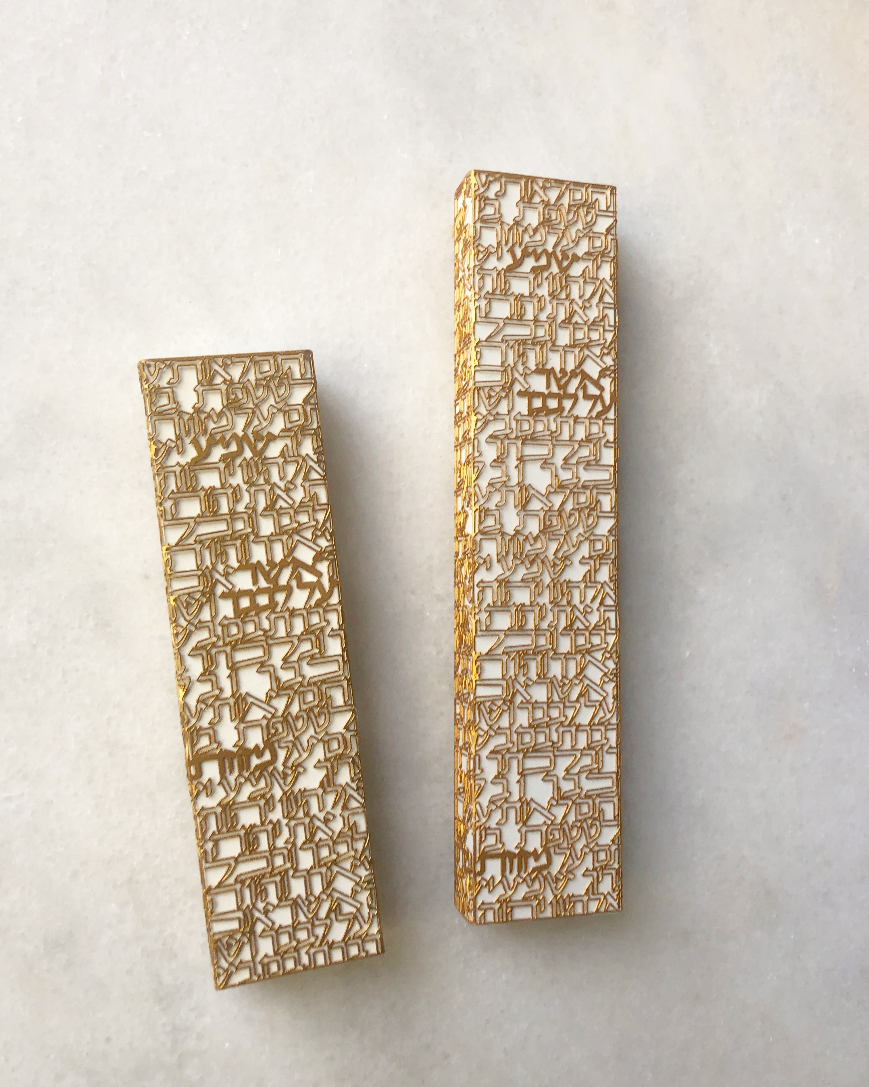 Shema Mezuzah Gold Series