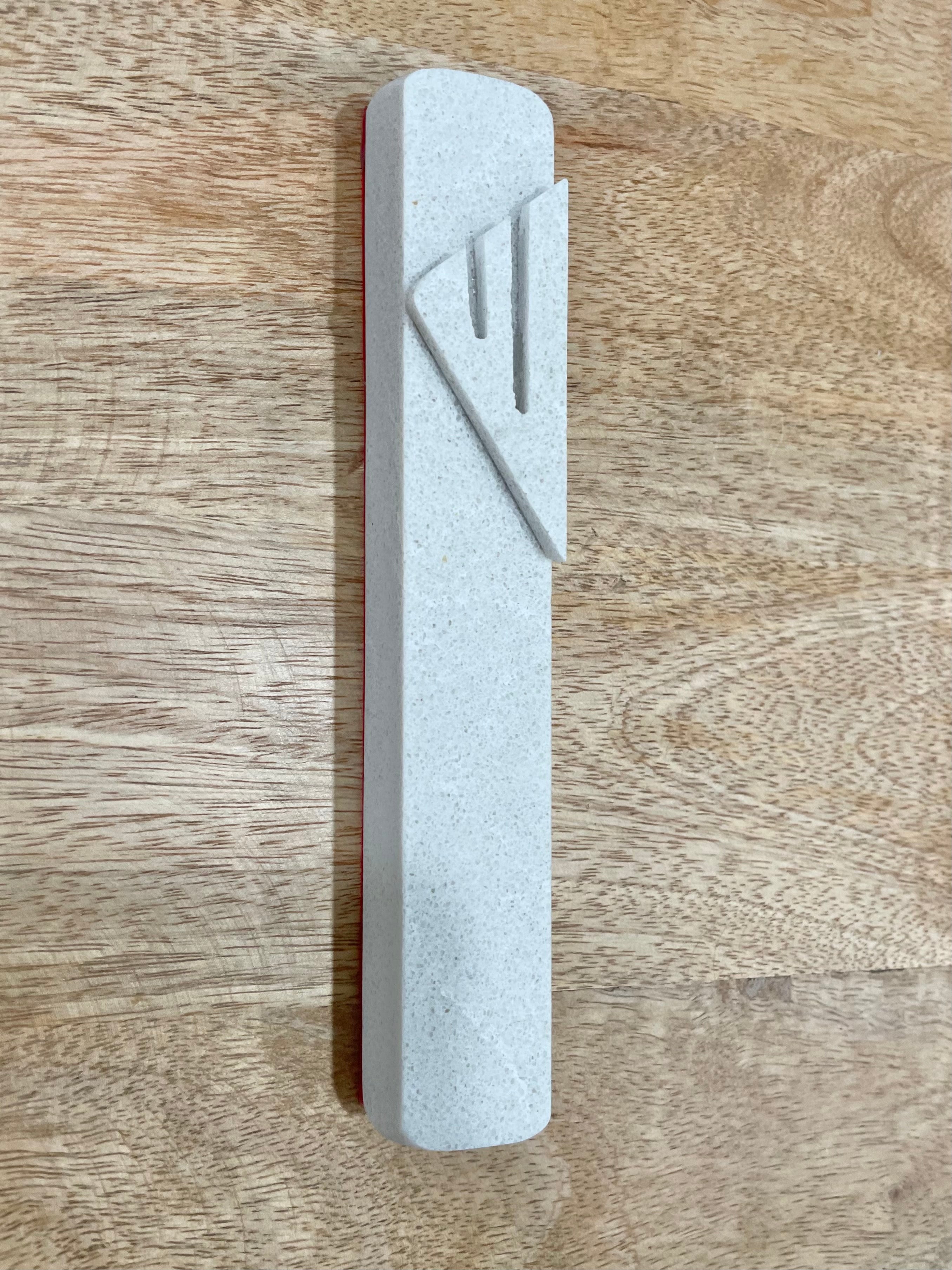 Greige Taupe Mezuzah | Greige Taupe Shin