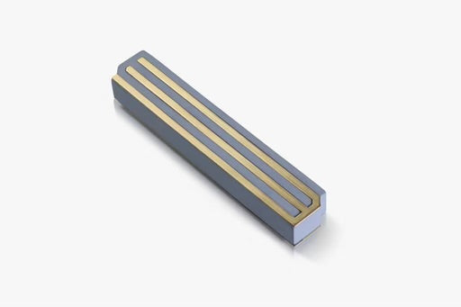 Light Grey CONCRETE AND Brass MEZUZAH- LONG SHIN