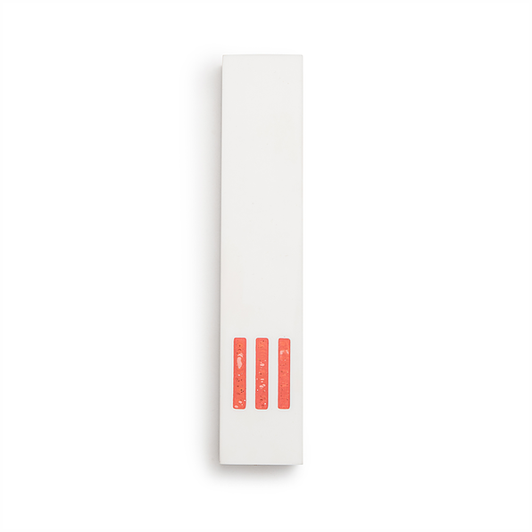 MEZUZAH | White Narrow | (ש) Middle - Orange