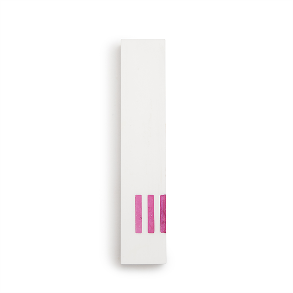 MEZUZAH | White Narrow | (ש) Side - Pink