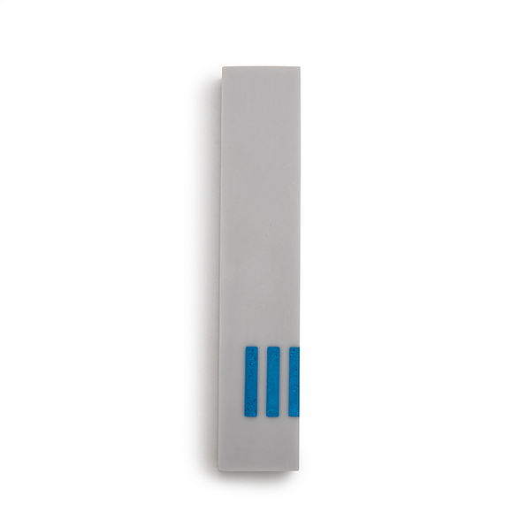 MEZUZAH | Gray Narrow | (ש) Side - Blue