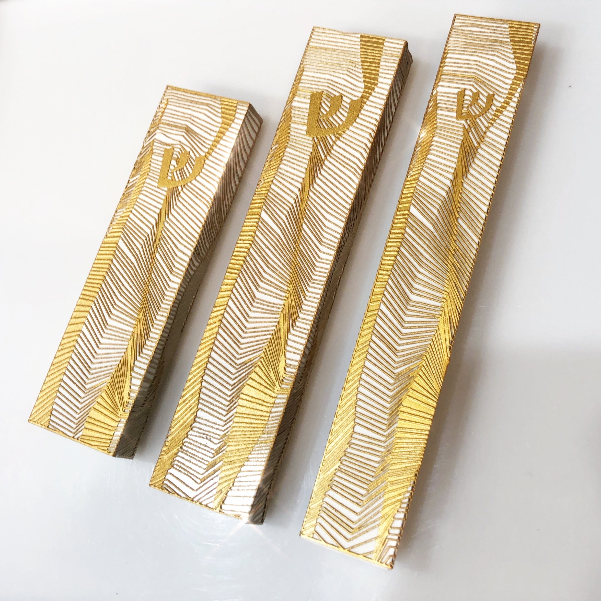 Lines Mezuzah Gold Series
