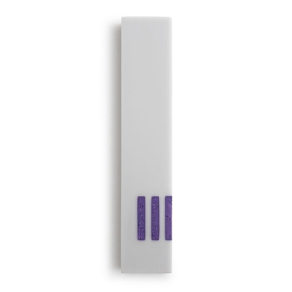 MEZUZAH | Gray Narrow | (ש) Side - Purple