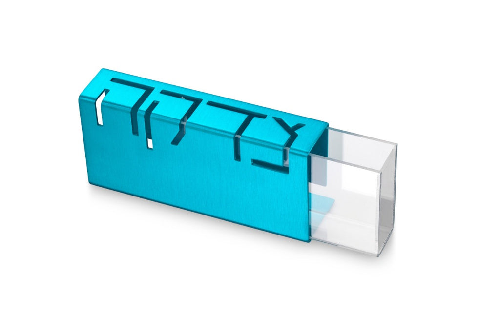 Tzedakah Box Turquoise