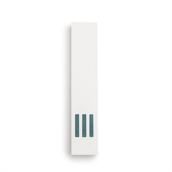 MEZUZAH | White Narrow | (ש) Middle - Turquoise