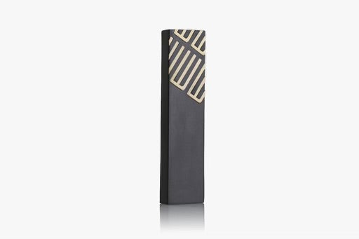 Dark Grey CONCRETE AND BRASS MEZUZAH- DIAGONAL SHIN