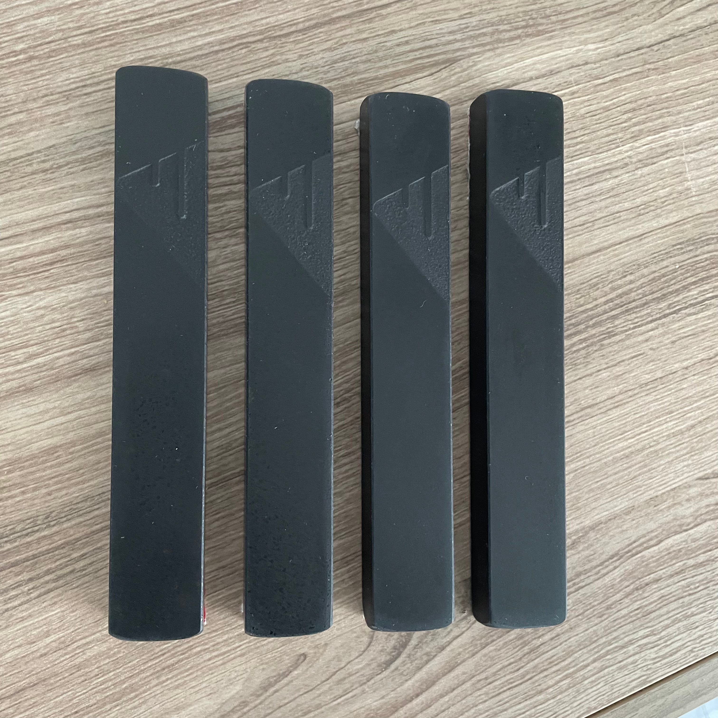 Jet Black Mezuzah Matte Black | Engraved Shin