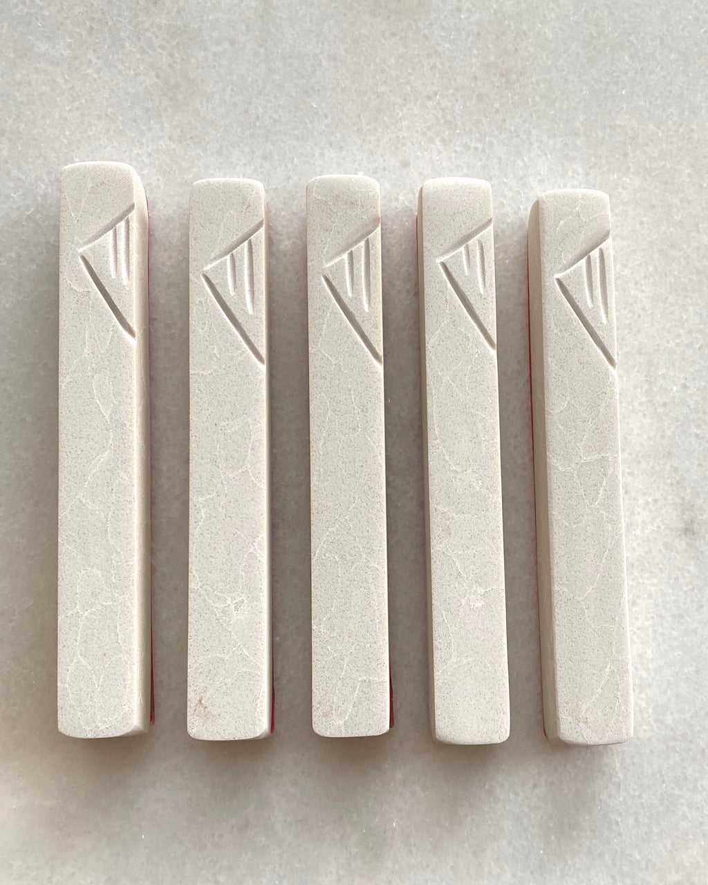 Cream White Whole Stone Carved 3/4" Thin