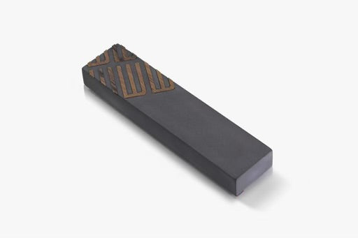 Dark Grey CONCRETE AND WOOD MEZUZAH- DIAGONAL SHIN