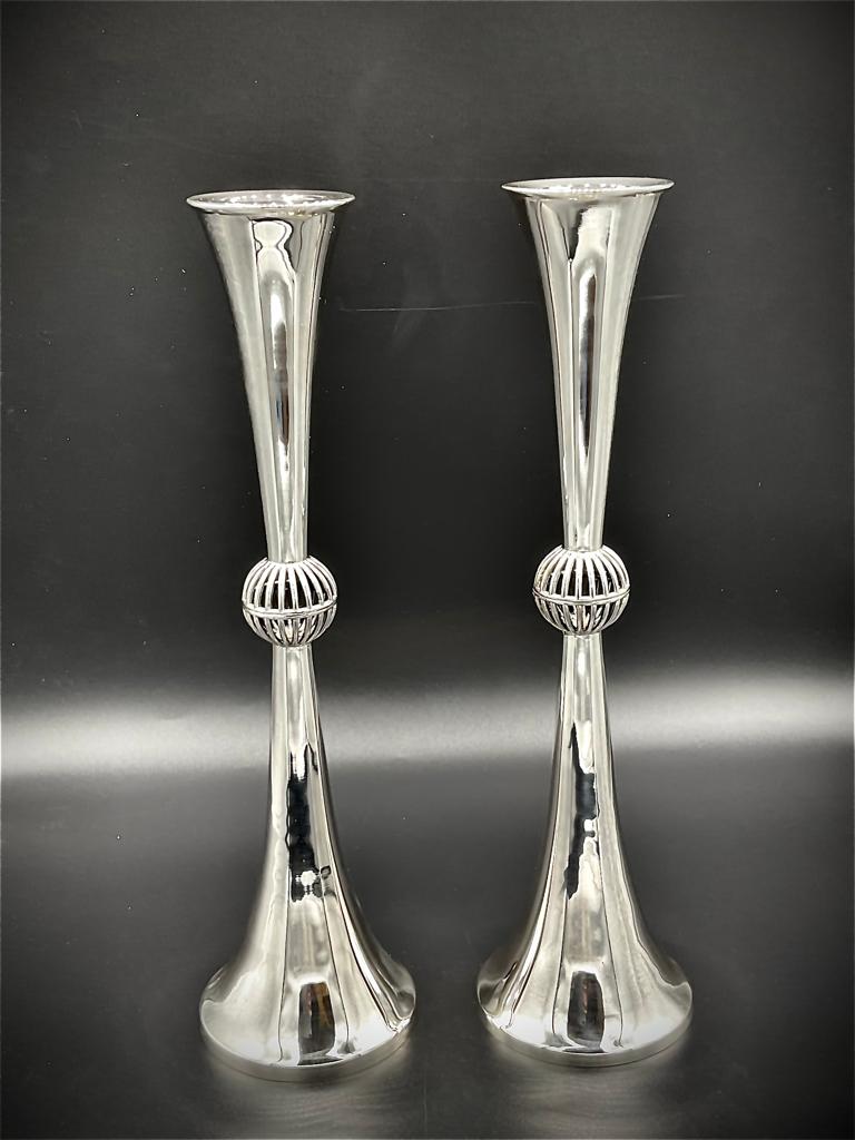 Sterling Silver Candlesticks | Crown
