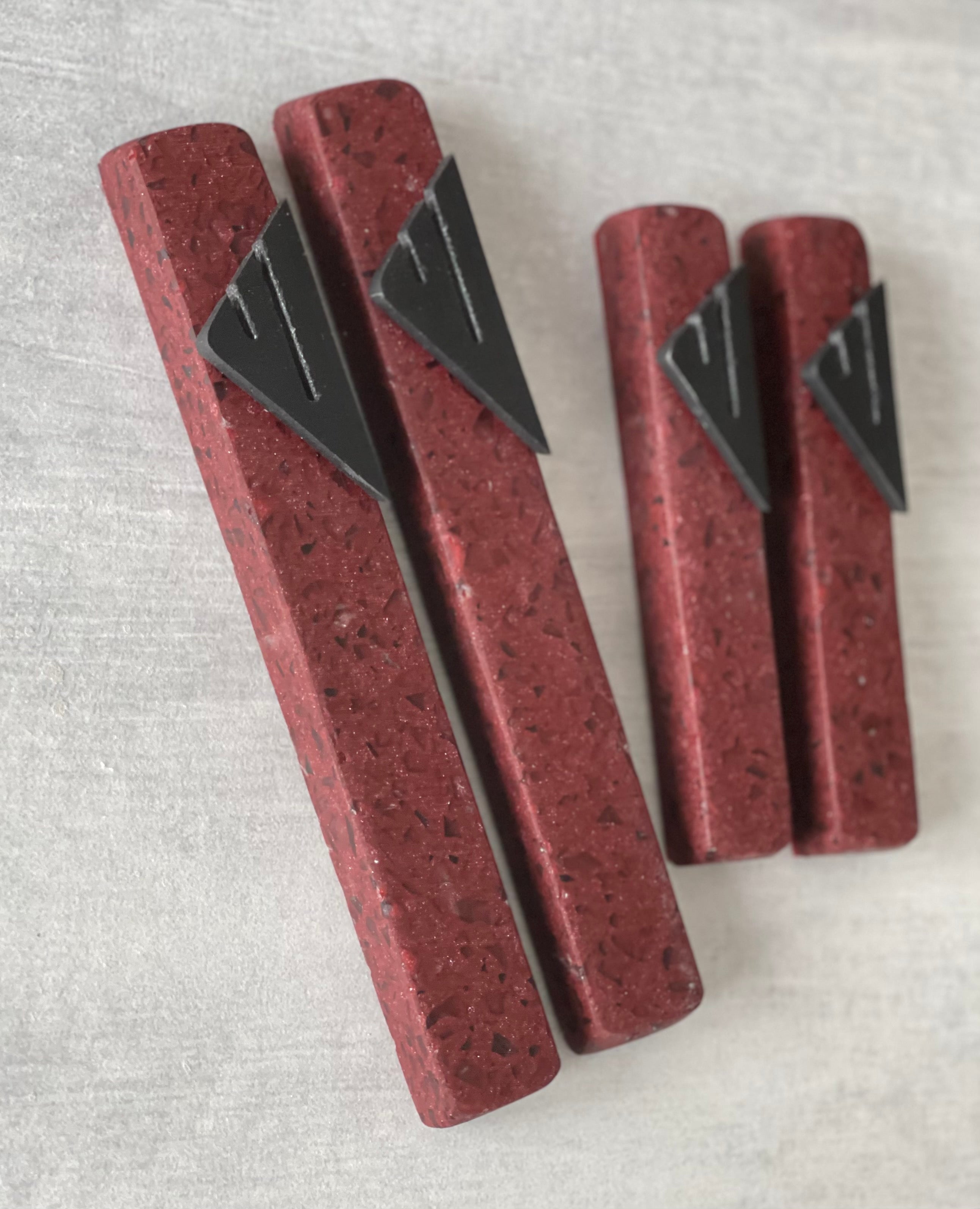 Burgundy Quartz Mezuzah