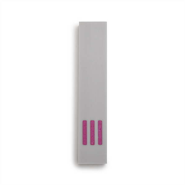 MEZUZAH | Gray Narrow | (ש) Middle - Pink