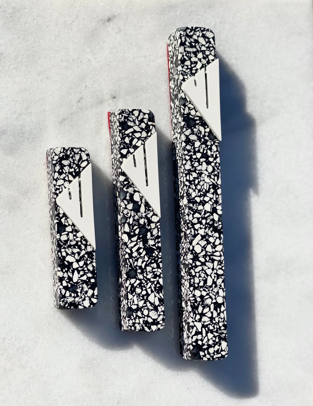 Speckled Mezuzah | White Shin