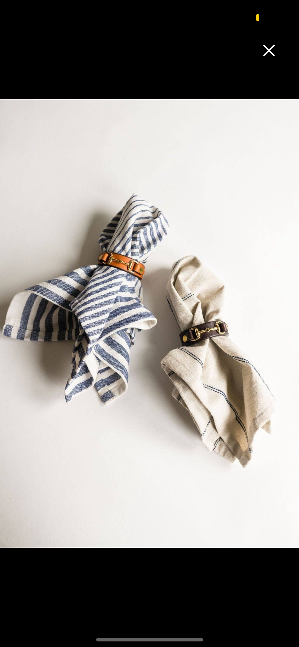 Horse Bit Napkin Rings