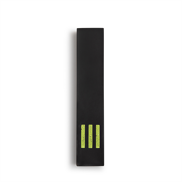MEZUZAH | Black Narrow | (ש) Middle - Green